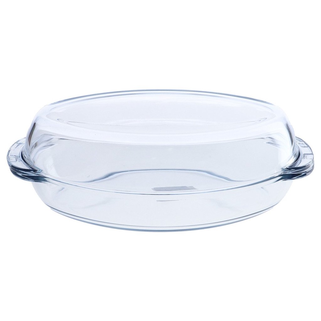 Oval Casserole With Glass Cover-1